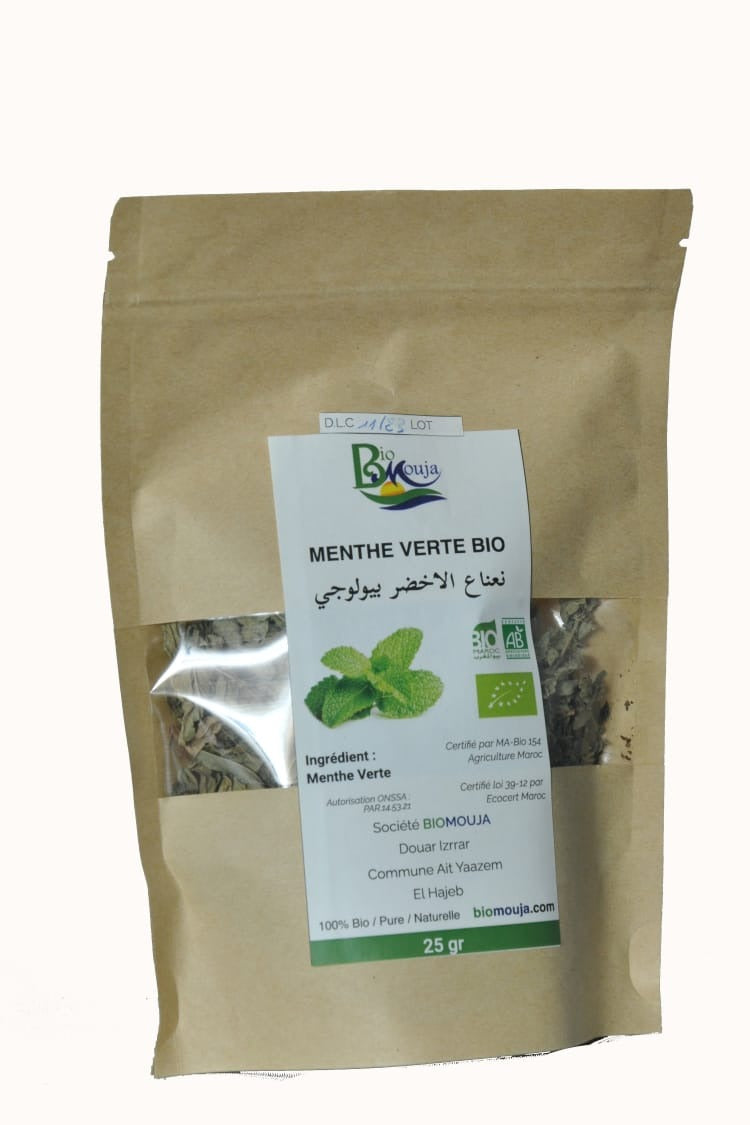 MENTHE VERTE BIO SECHEE 25gr